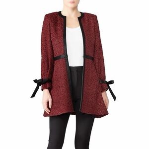 Deborah Lyons Grace Tweed Burgundy Jacket